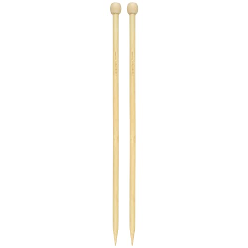 2pcs Carbonized Single Point Knitting Needles (35cm) / Bamboo Knitting  Needles (2.0-10.0mm, 8.0mm Is Universal Size)