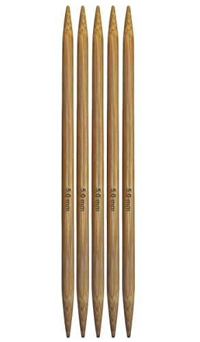 Clover Takumi Bamboo 5 Double Pointed Knitting Needles 5-Pack: Size 0