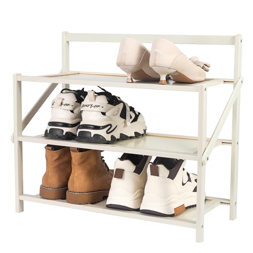 NEW Long-Lasting Shoe Storage Bamboo Shoe Rack Organizer can hold