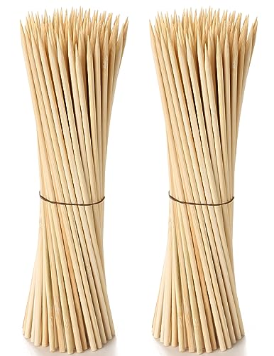 50PCS /12 inch Bamboo Skewers for Wooden Sticks, BBQ, Appetizer