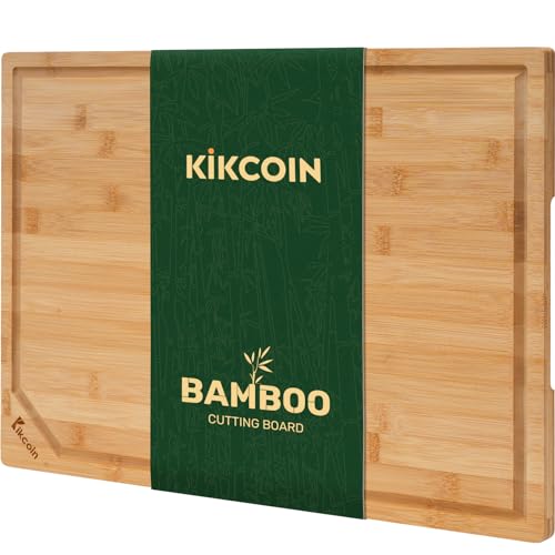 GREENER CHEF 15 Inch Medium Cutting Board with Lifetime Replacements,  Bamboo Cutting Boards for Kitchen, Butcher Block, Medium Wooden Chopping  Board