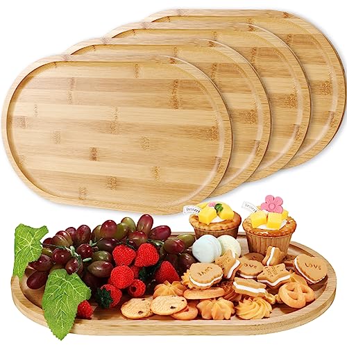  Sgigiul Bamboo Dinner Food Trays For Eating On