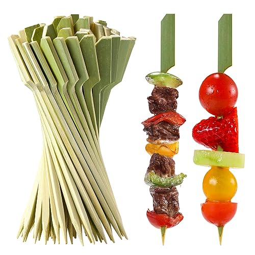 Disposable Bamboo Sticks, 4.7 Inch Multicolor Appetizing long